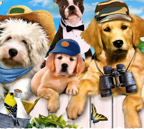 Dogs in Togs (150 Piece Wooden Jigsaw Puzzle) - Nautilus Puzzles - Wooden Jigsaw Puzzles For Adults