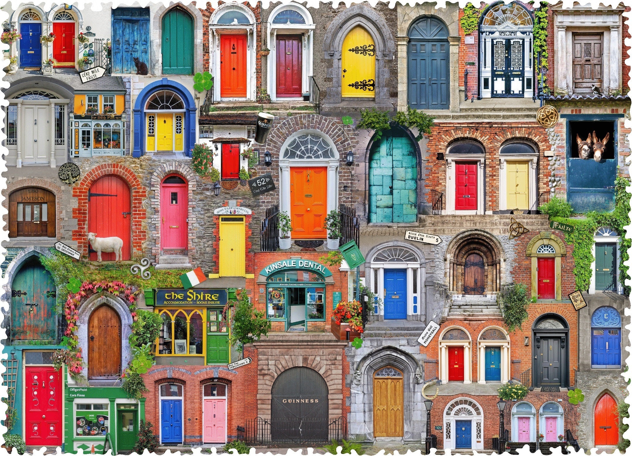 Doors of Ireland (501 Piece Wooden Jigsaw Puzzle) | Nautilus Puzzles