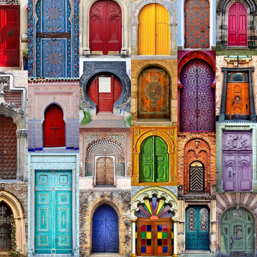 Doors to the World (557 Piece Wooden Jigsaw Puzzle) - Nautilus Puzzles - Wooden Jigsaw Puzzles For Adults