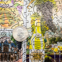 Stave wooden puzzles