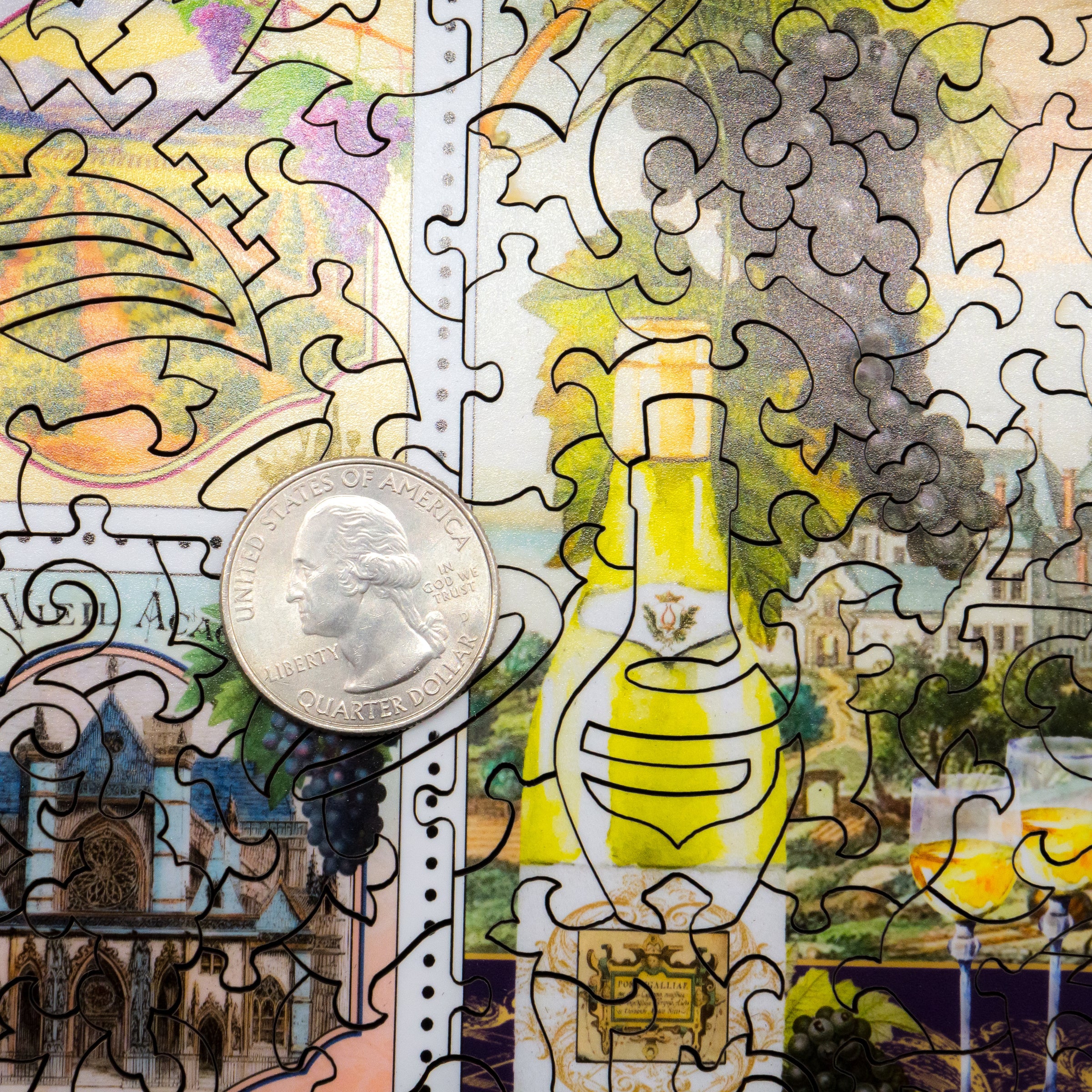 Stave wooden puzzles