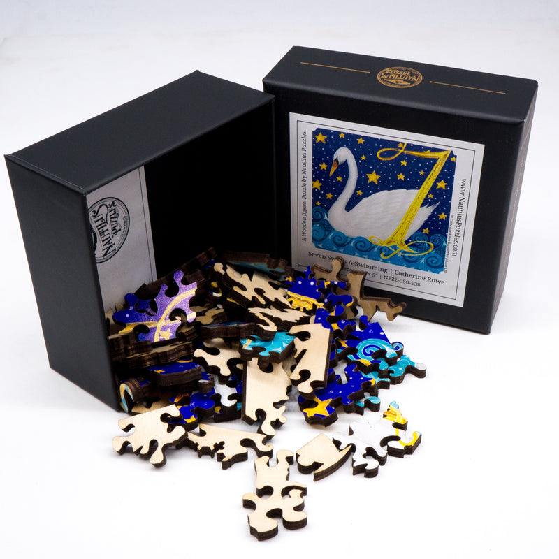 mini wooden jigsaw puzzle