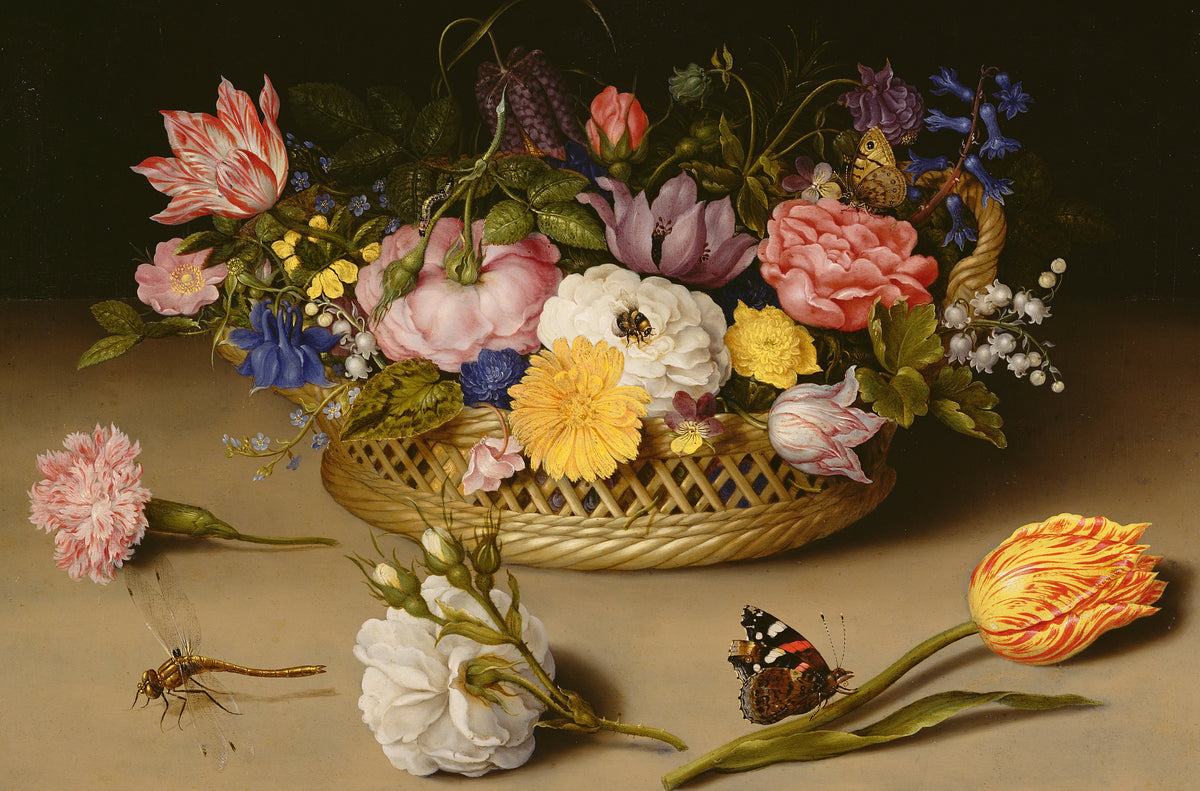 Flower Still Life, 1614 by Ambrosius Bosschaert the Elder (172 Piece Wooden Jigsaw Puzzle) - Nautilus Puzzles - Wooden Jigsaw Puzzles For Adults