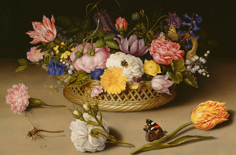 Flower Still Life, 1614 by Ambrosius Bosschaert the Elder (172 Piece Wooden Jigsaw Puzzle) - Nautilus Puzzles - Wooden Jigsaw Puzzles For Adults