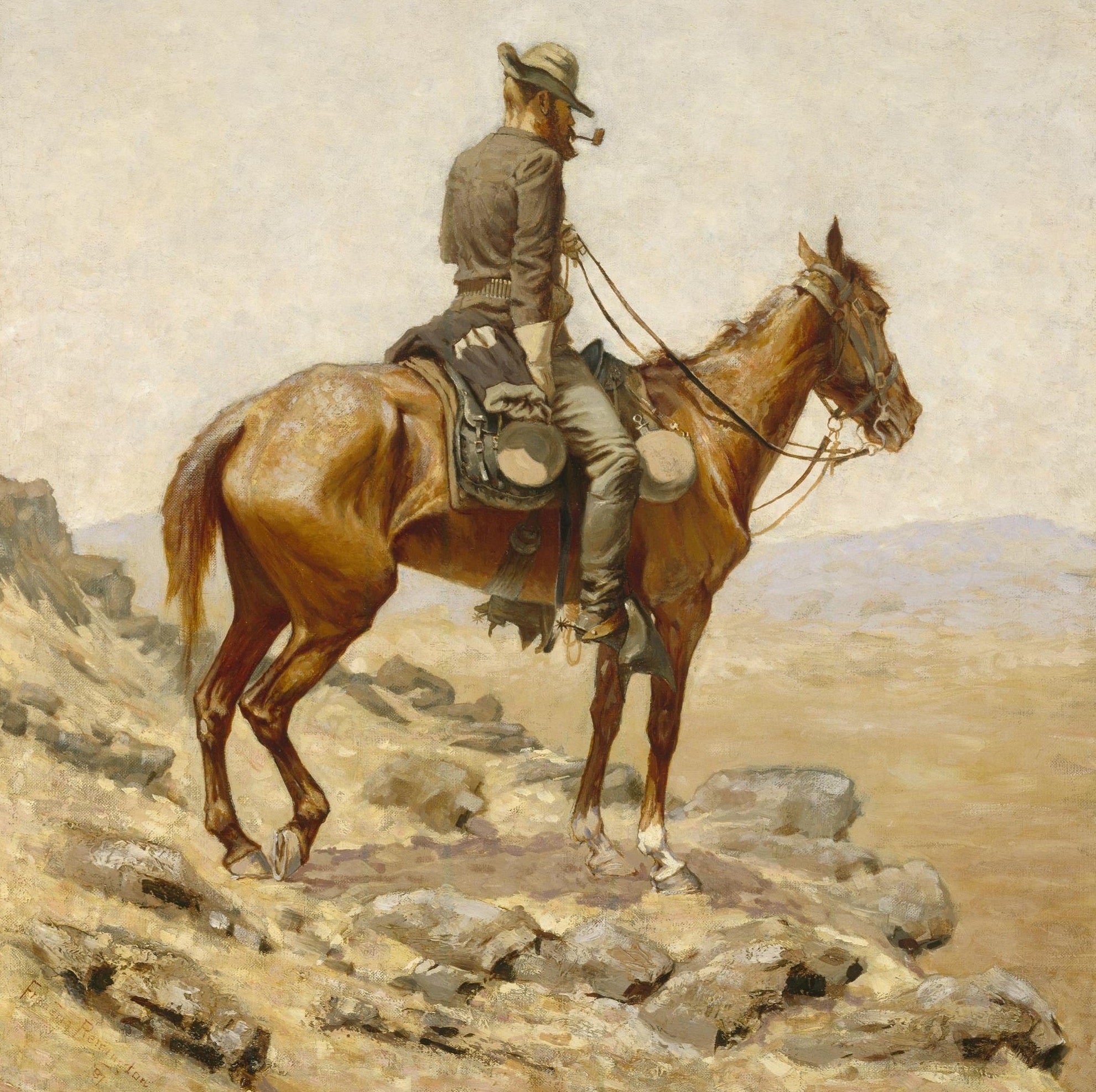 The Lookout (181 Pieces) by Frederic Remington Wooden Jigsaw