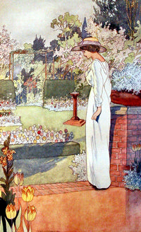 Garden Lady (47 Pieces) by Charles Robinson, Mini Wooden Jigsaw Puzzle - Nautilus Puzzles - Wooden Jigsaw Puzzles For Adults