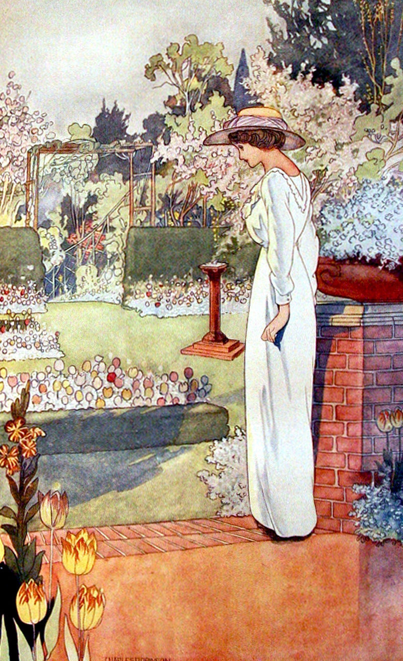 Garden Lady (47 Pieces) by Charles Robinson, Mini Wooden Jigsaw Puzzle - Nautilus Puzzles - Wooden Jigsaw Puzzles For Adults