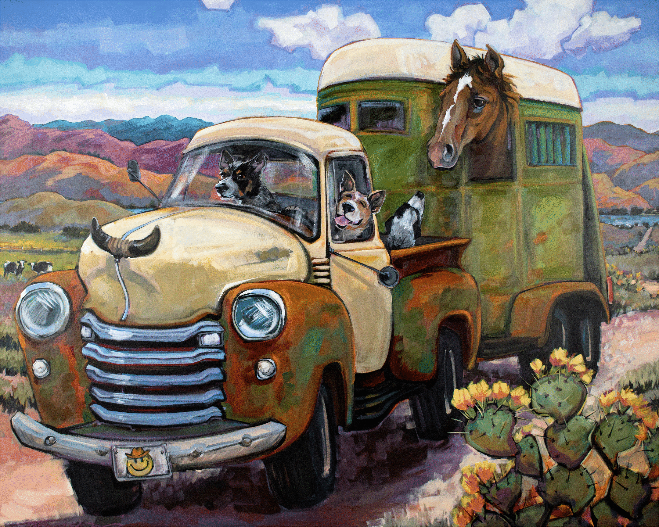Git Along Little Doggies (446 Piece Wooden Jigsaw Puzzle) - Nautilus Puzzles - Wooden Jigsaw Puzzles For Adults