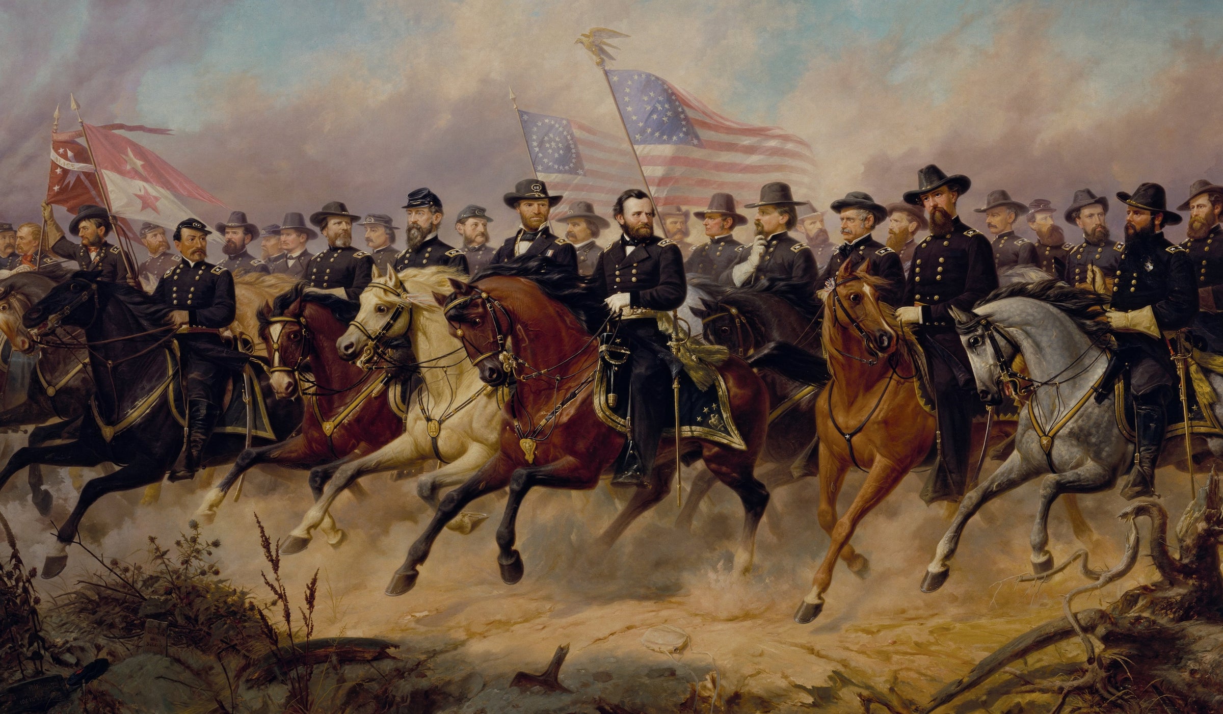 Grant and His Generals (520 Pieces) by OlePeter Hansen Balling, Wooden Jigsaw Puzzle - Nautilus Puzzles - Wooden Jigsaw Puzzles For Adults