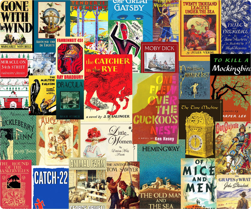 Great Novels (50 Pieces) Mini Wooden Jigsaw Puzzle - Nautilus Puzzles - Wooden Jigsaw Puzzles For Adults