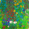 Klimt's Farm Garden (324 Piece Wooden Jigsaw Puzzle) | Nautilus Puzzles