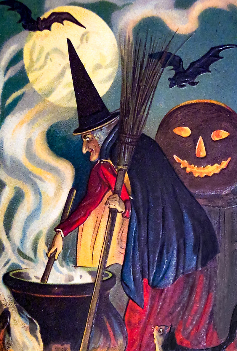 The Witches Cauldron (50 Pieces) Mini Halloween Wooden Jigsaw Puzzle - Nautilus Puzzles - Wooden Jigsaw Puzzles For Adults