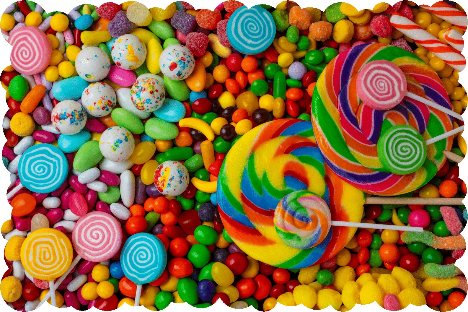 Heavenly Candy (51 Pieces) Mini Wooden Puzzle - Nautilus Puzzles - Wooden Jigsaw Puzzles For Adults