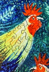 Curious Chickens (349 Piece Shaped Wooden Jigsaw Puzzle) - Nautilus Puzzles - Wooden Jigsaw Puzzles For Adults