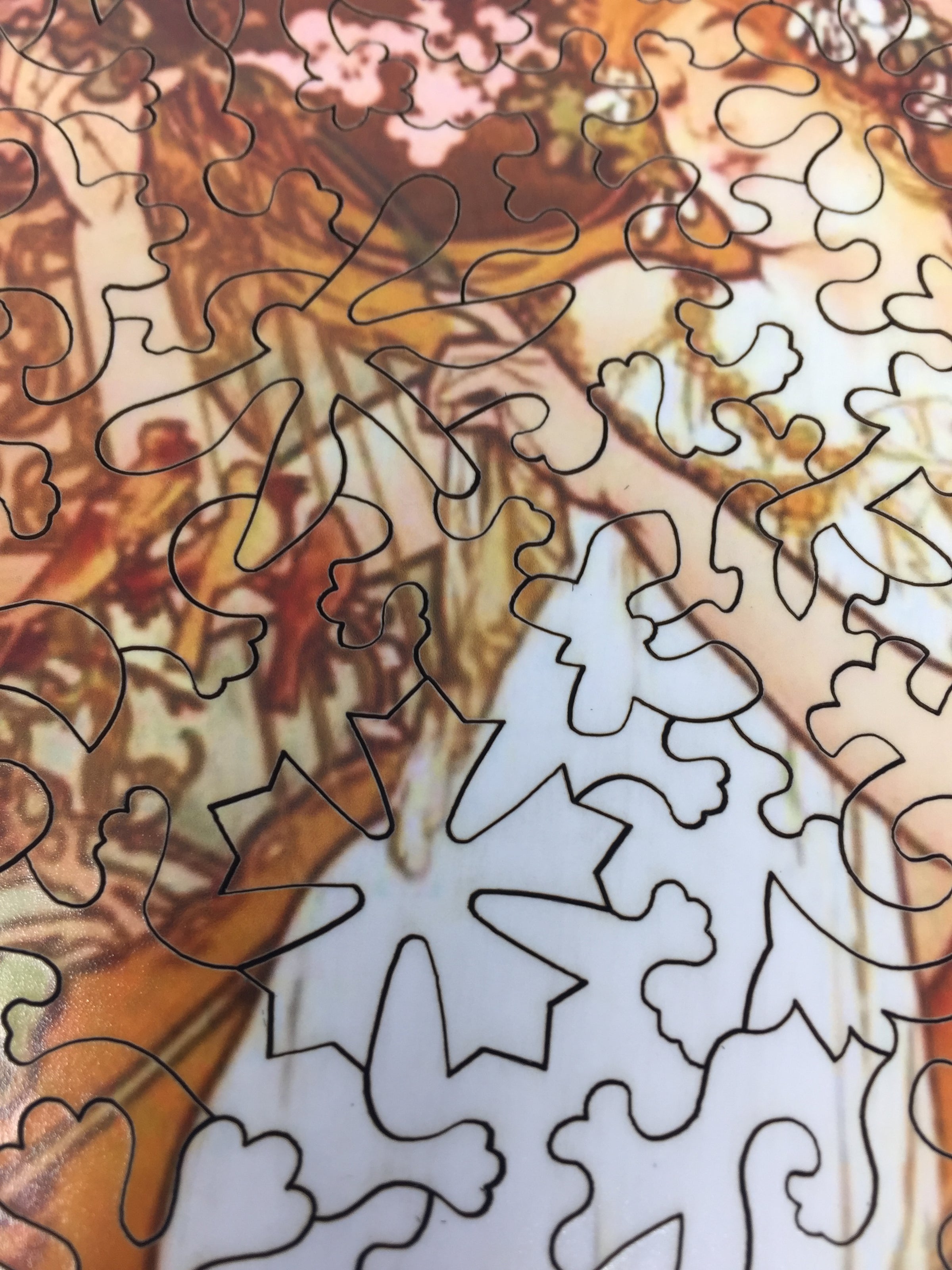 Spring by Alphonse Mucha (122 Piece Wooden Jigsaw Puzzle) - Nautilus Puzzles - Wooden Jigsaw Puzzles For Adults