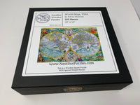 World Map, 1594 (555 Piece Wooden Jigsaw Puzzle) - Nautilus Puzzles - Wooden Jigsaw Puzzles For Adults