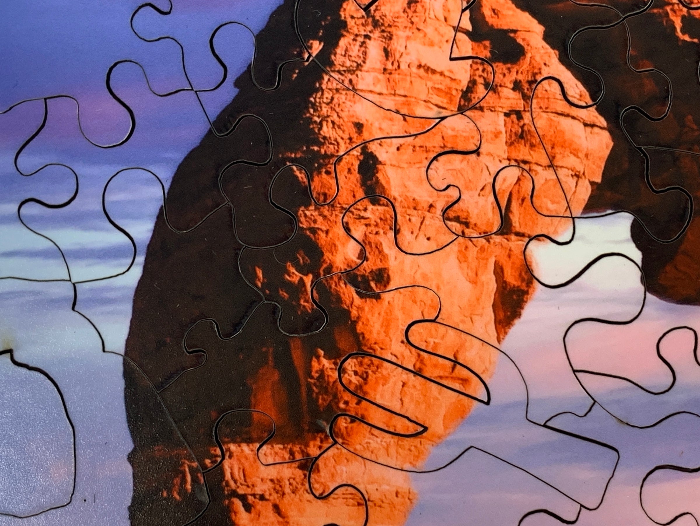 Delicate Arch Sunset (183 Pieces) Wooden Jigsaw Puzzle - Nautilus Puzzles - Wooden Jigsaw Puzzles For Adults