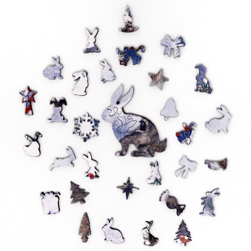 Winter Buddies - 350 Piece Christmas Wooden Jigsaw Puzzle - Nautilus Puzzles - Wooden Jigsaw Puzzles For Adults