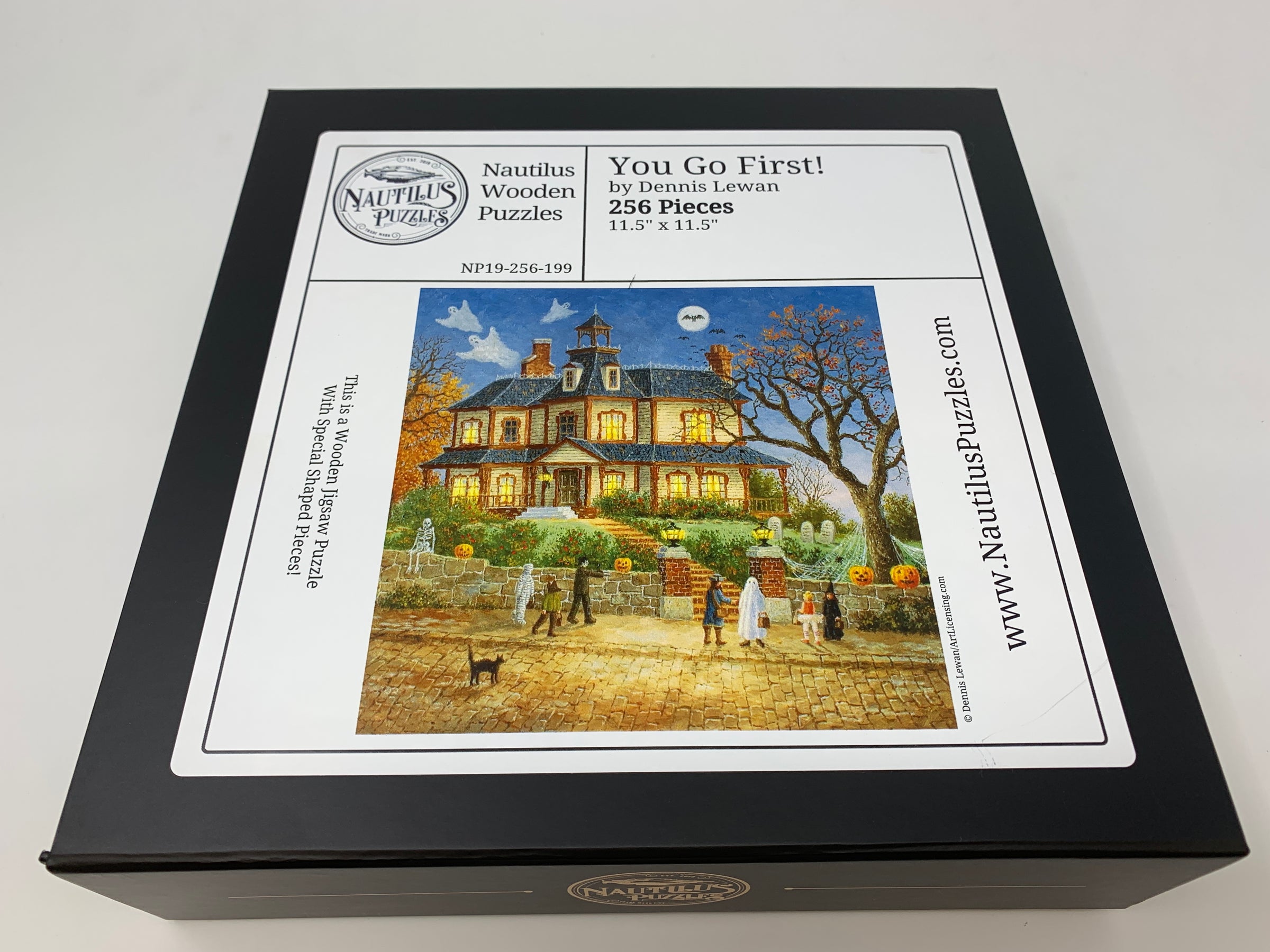 You Go First! - 256 Piece Wooden Halloween Jigsaw Puzzle - Nautilus Puzzles - Wooden Jigsaw Puzzles For Adults