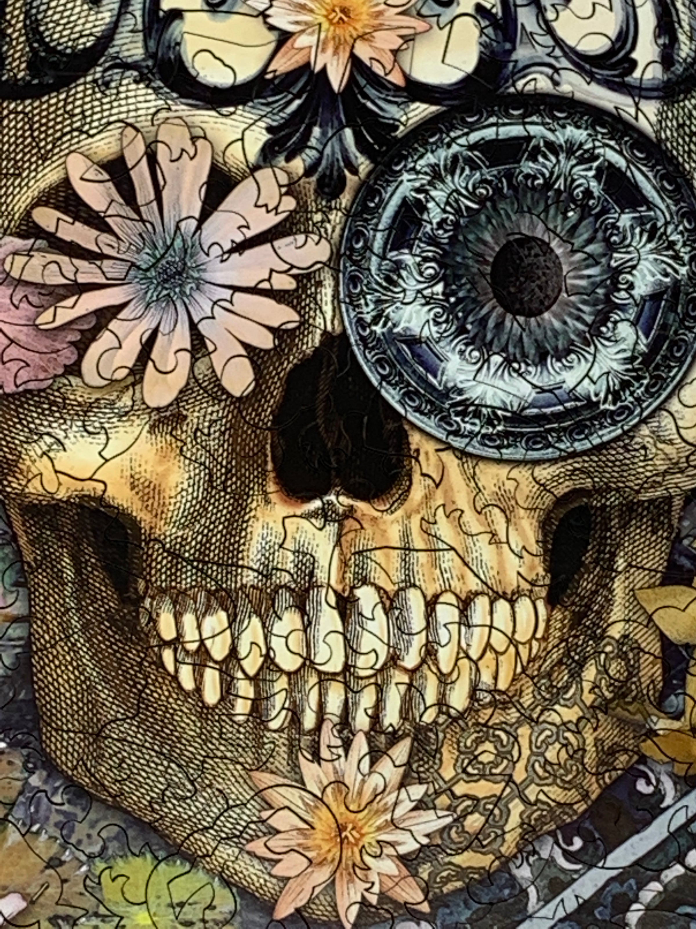 Day of the Dead - 256 Piece Wooden Jigsaw Puzzle - Nautilus Puzzles - Wooden Jigsaw Puzzles For Adults