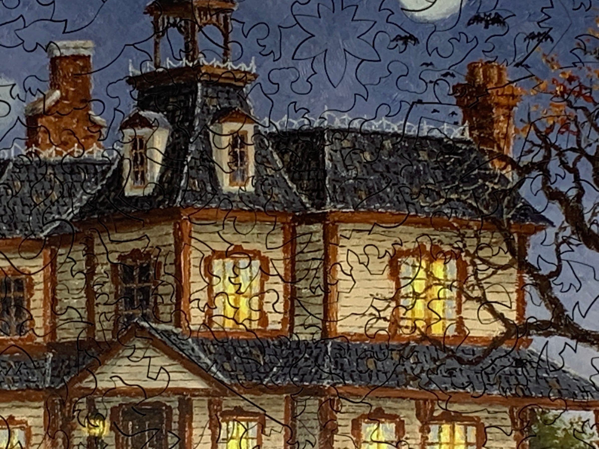 You Go First! - 256 Piece Wooden Halloween Jigsaw Puzzle - Nautilus Puzzles - Wooden Jigsaw Puzzles For Adults