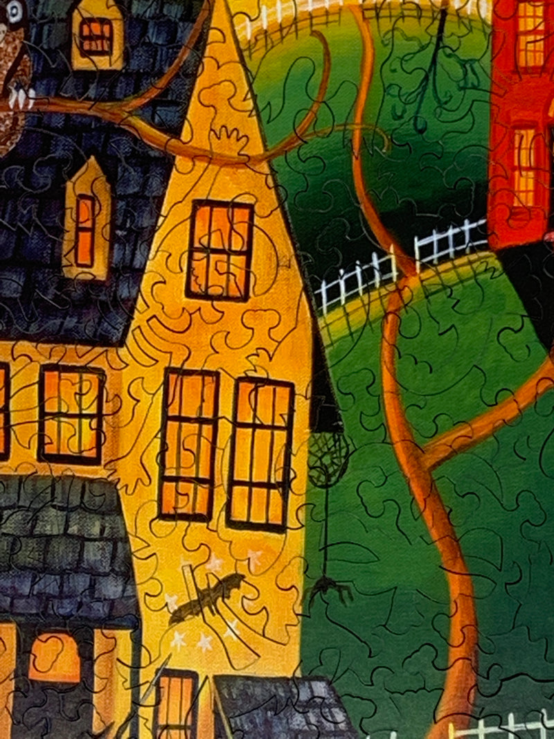 Halloween Trick or Treat - 363 Piece Wooden Jigsaw Puzzle - Nautilus Puzzles - Wooden Jigsaw Puzzles For Adults