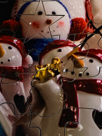 Smiling Snowmen (51 Piece Mini Christmas Wooden Jigsaw Puzzle) - Nautilus Puzzles - Wooden Jigsaw Puzzles For Adults