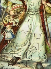 Vintage Santa (Victorian Santa 2) (50 Piece Mini Wooden Jigsaw Puzzle) - Nautilus Puzzles - Wooden Jigsaw Puzzles For Adults