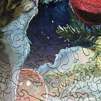 A Purr-fect Christmas - 261 Piece Wooden Jigsaw Puzzle - Nautilus Puzzles - Wooden Jigsaw Puzzles For Adults