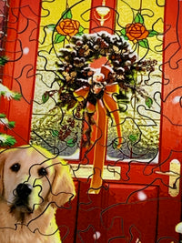 Christmas Welcome (51 Piece Mini Christmas Wooden Jigsaw Puzzle) - Nautilus Puzzles - Wooden Jigsaw Puzzles For Adults