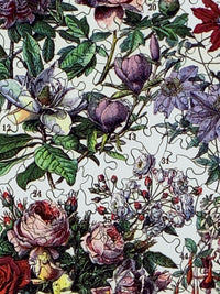 Flowers - Trees & Shrubs (464 Piece Wooden Jigsaw Puzzle) - Nautilus Puzzles - Wooden Jigsaw Puzzles For Adults