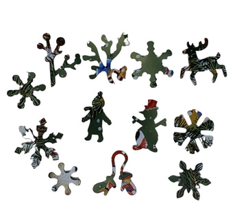 Wrapped Up For Winter (50 Piece Mini Winter Wooden Jigsaw Puzzle) - Nautilus Puzzles - Wooden Jigsaw Puzzles For Adults