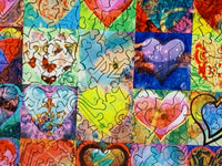 49 Hearts (243 Piece Wooden Jigsaw Puzzle) - Nautilus Puzzles - Wooden Jigsaw Puzzles For Adults
