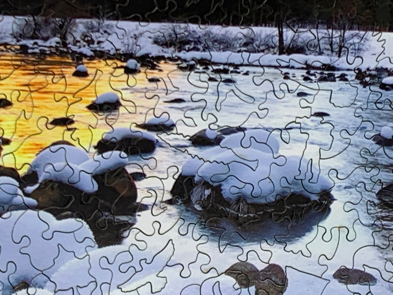 Winter in Yosemite - 240 Piece Wooden Jigsaw Puzzle - Nautilus Puzzles - Wooden Jigsaw Puzzles For Adults