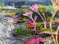 Silurian Seascape (144 Piece Wooden Jigsaw Puzzle) - Nautilus Puzzles - Wooden Jigsaw Puzzles For Adults