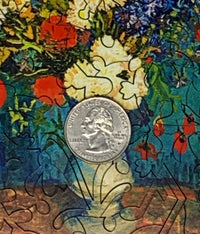 Vase With Summer Flowers (50 Piece Mini Wooden Jigsaw Puzzle) - Nautilus Puzzles - Wooden Jigsaw Puzzles For Adults
