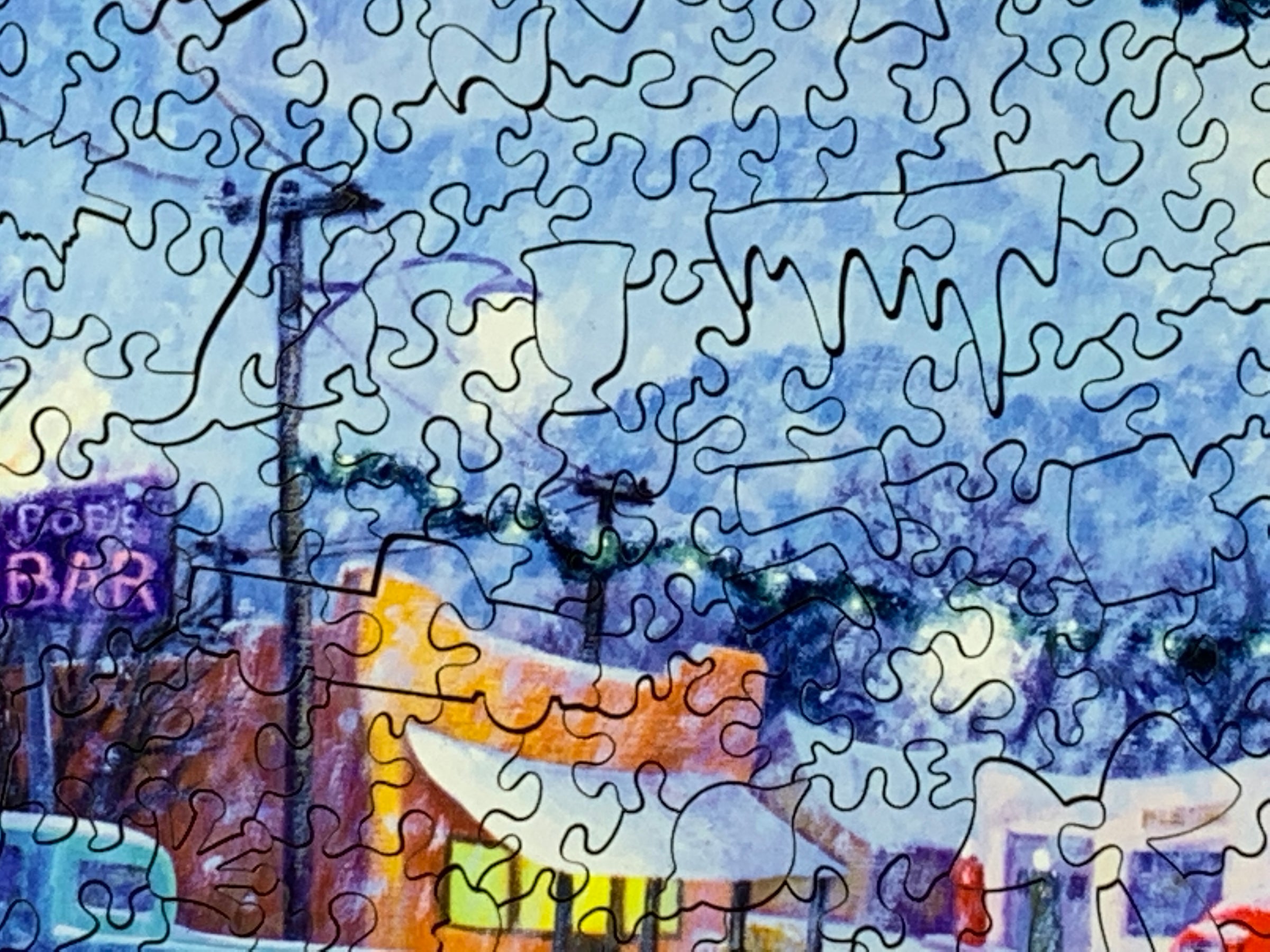 Twilight Snowstorm (473 Piece Wooden Jigsaw Puzzle) - Nautilus Puzzles - Wooden Jigsaw Puzzles For Adults