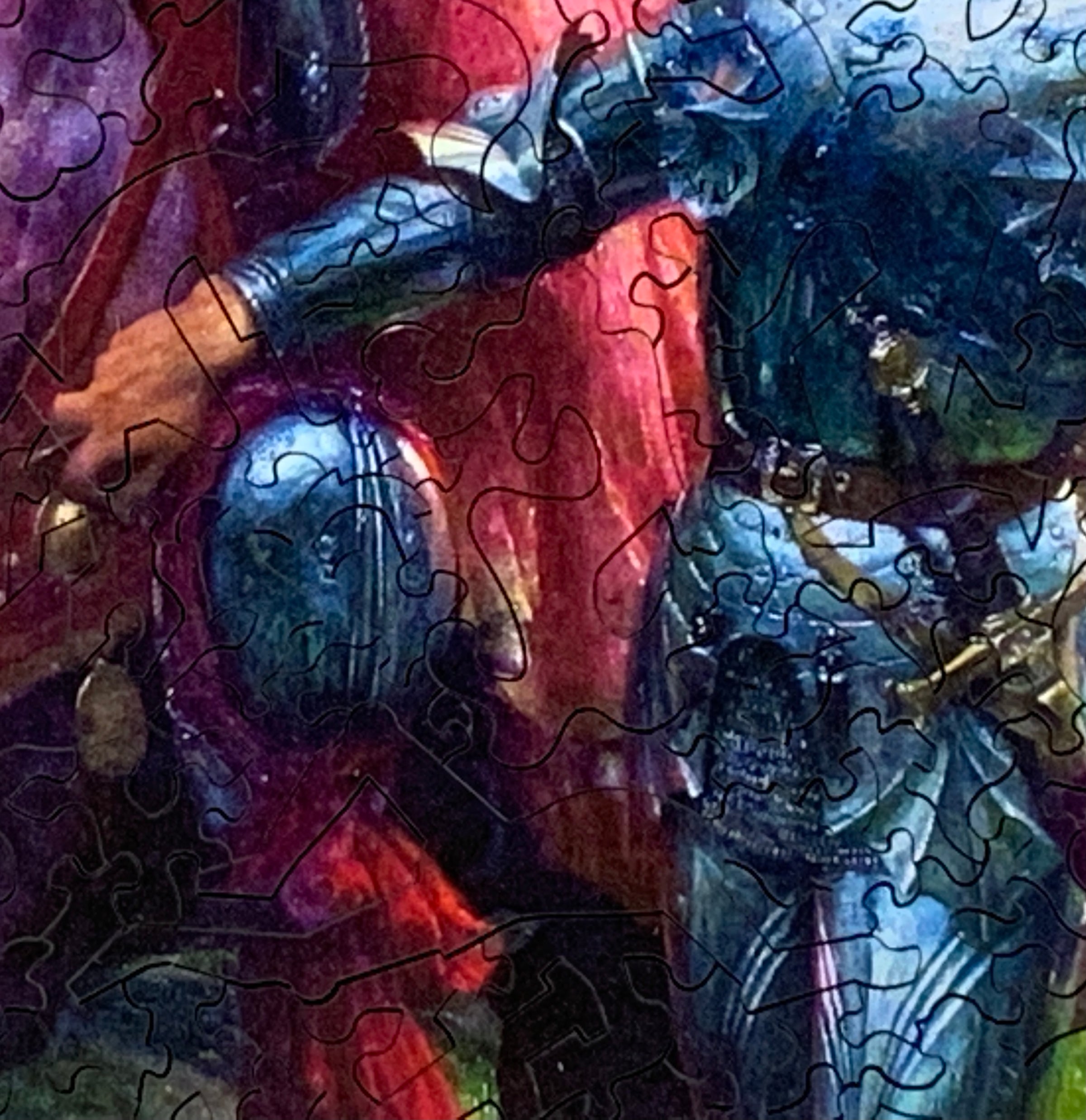La Belle Dame sans Merci by Sir Francis Dicksee (437 Piece Wooden Jigsaw Puzzle) - Nautilus Puzzles - Wooden Jigsaw Puzzles For Adults