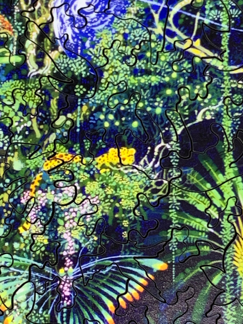 Jungle Dreams by Hiroo Isono (180 Piece Wooden Jigsaw Puzzle) | Nautilus Puzzles, Wooden Jigsaw Puzzles for Adults