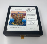 A Short History of Civilization (472 Piece Wooden Jigsaw Puzzle) - Nautilus Puzzles - Wooden Jigsaw Puzzles For Adults