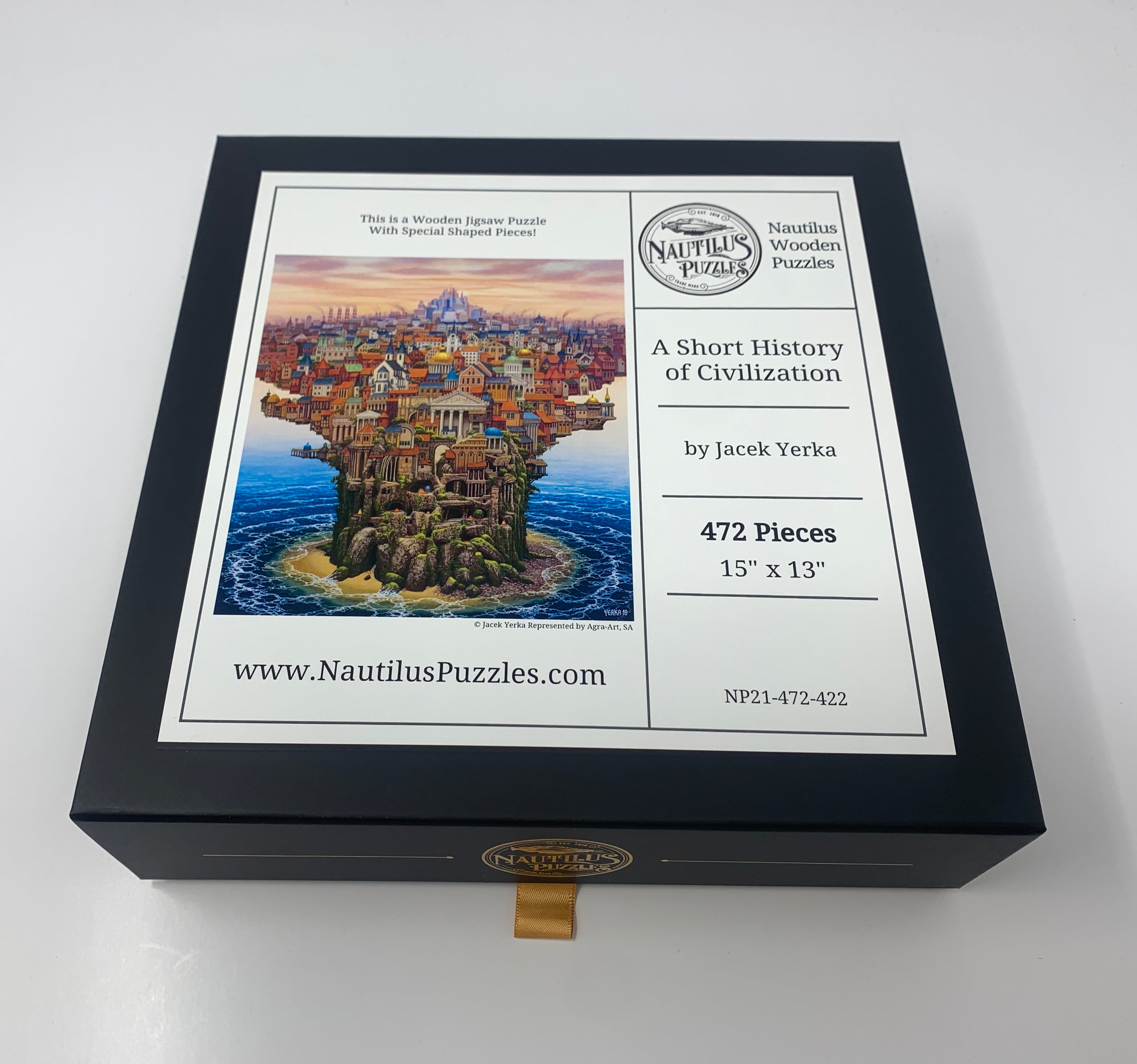 A Short History of Civilization (472 Piece Wooden Jigsaw Puzzle) - Nautilus Puzzles - Wooden Jigsaw Puzzles For Adults