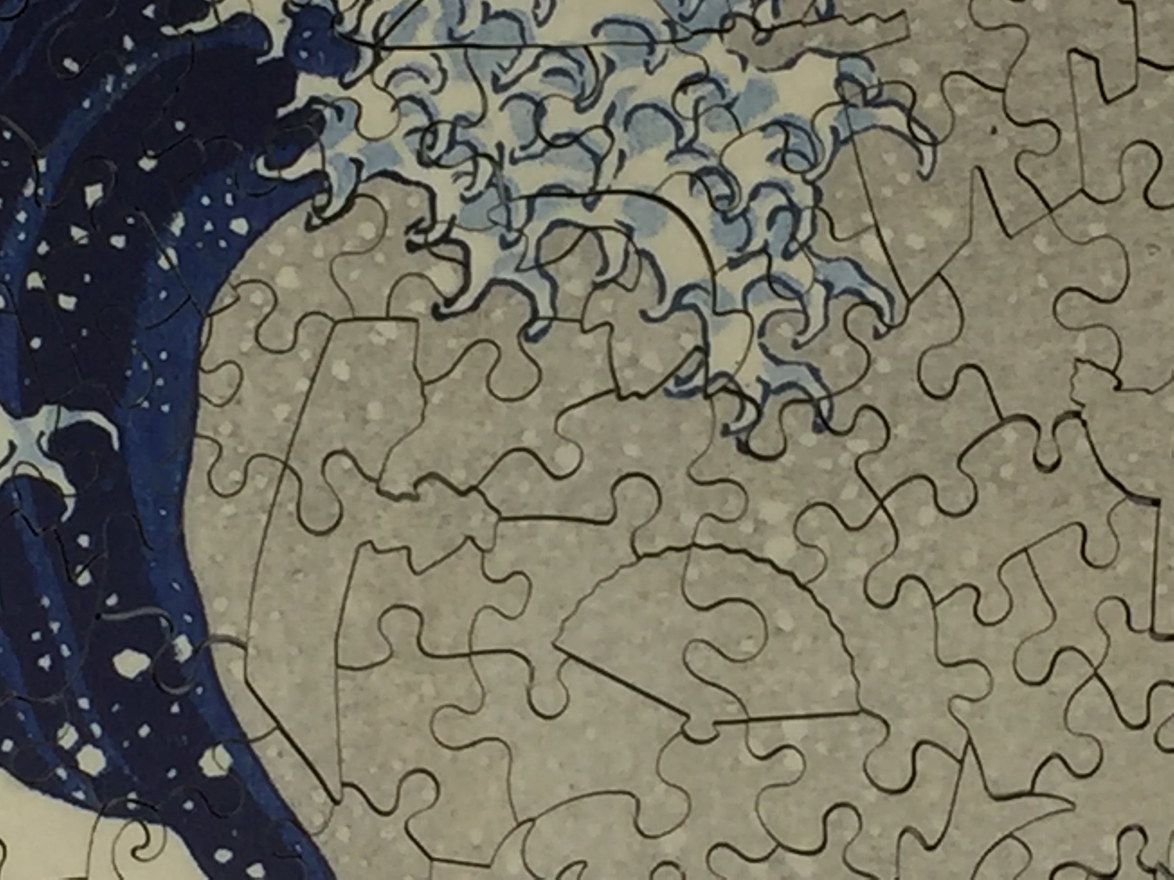 The Great Wave Off Kanagawa by Katsushika Hokusai (400 Piece Wooden Jigsaw Puzzle) - Nautilus Puzzles - Wooden Jigsaw Puzzles For Adults
