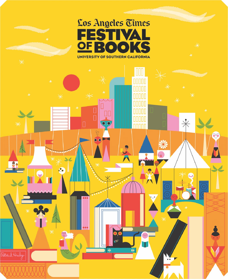 LA Times Festival of Books 2023 (55 Piece Mini Wooden Jigsaw Puzzle) - Nautilus Puzzles - Wooden Jigsaw Puzzles For Adults