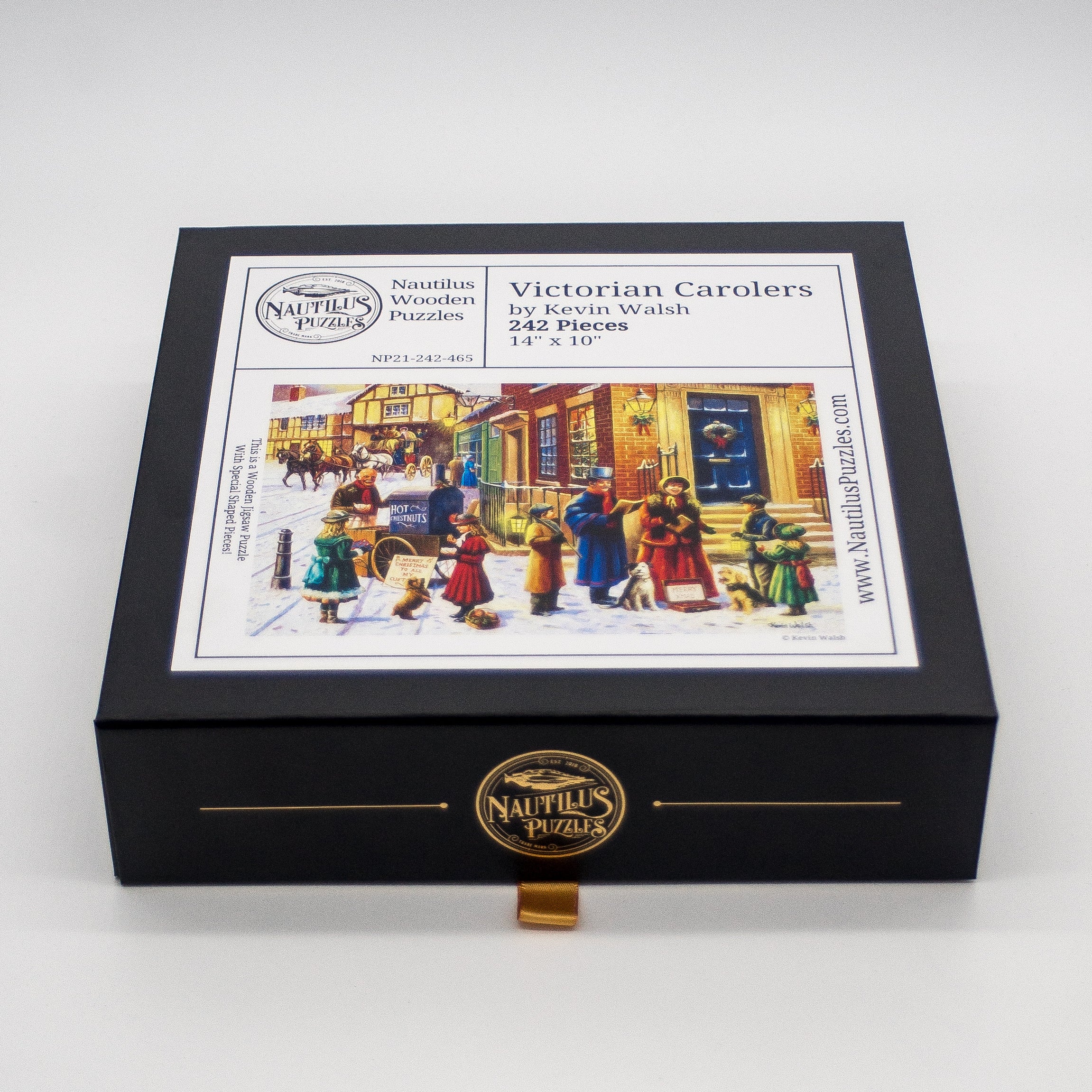 Victorian Carolers (242 Piece Christmas Wooden Jigsaw Puzzle) - Nautilus Puzzles - Wooden Jigsaw Puzzles For Adults