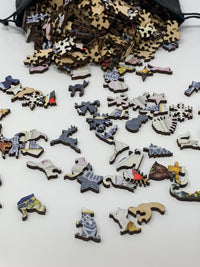 Christmas Snack - 375 Piece Wooden Jigsaw Puzzle - Nautilus Puzzles - Wooden Jigsaw Puzzles For Adults