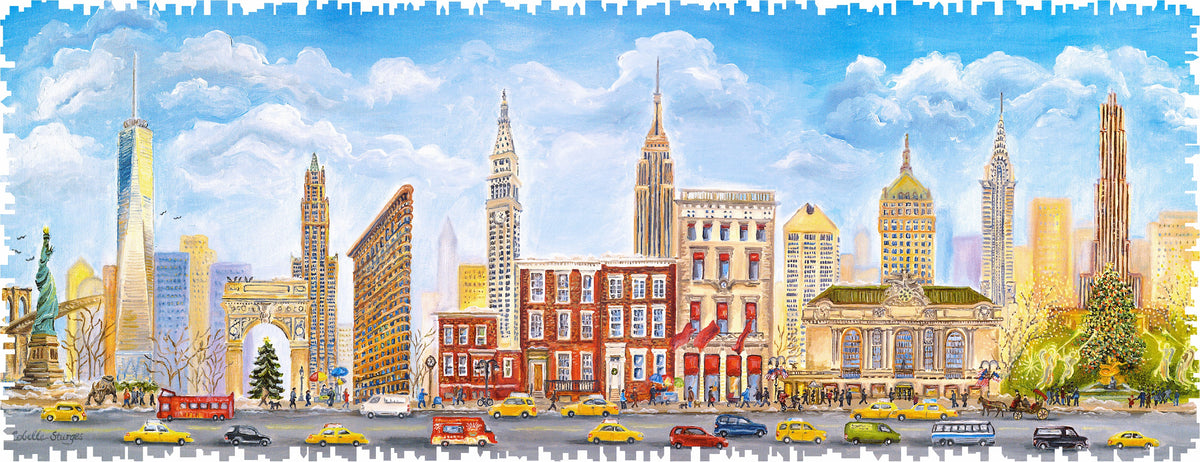 Main Street, New York (159 Piece Wooden Jigsaw Puzzle) - Nautilus Puzzles - Wooden Jigsaw Puzzles For Adults