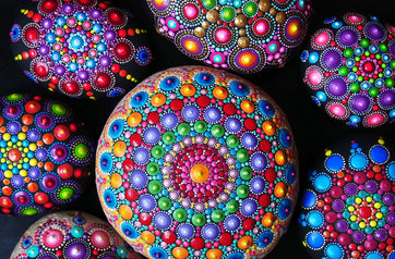 Mandala Stones (432 Piece Wooden Jigsaw Puzzle) - Nautilus Puzzles - Wooden Jigsaw Puzzles For Adults