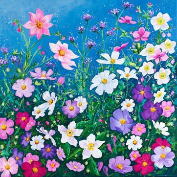 Cosmos Meadow (48 Piece Mini Wooden Jigsaw Puzzle) - Nautilus Puzzles - Wooden Jigsaw Puzzles For Adults