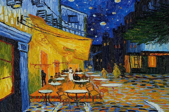 van gogh cafe terrace at night wallpaper