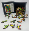 Tropical Feathers - 50 Piece MINI Wooden Jigsaw Puzzle - Nautilus Puzzles - Wooden Jigsaw Puzzles For Adults